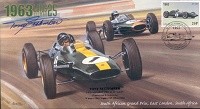 1963a LOTUS-CLIMAX, BRABHAM-CLIMAX, SOUTH AFRICA F1 cover signed TONY SETTEMBER