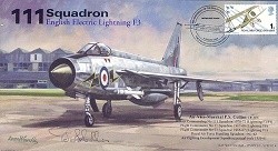 111 Squadron BAC Lightning F3 signed Air Vice-Marshal Peter Collins CB AFC