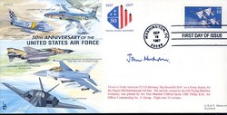 JS(CC)32 50th Anniversary of USAF - Fighters AM Nichols signed cover