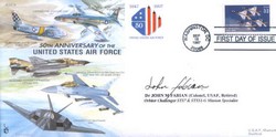 JS(CC)32 50th Anniversary of USAF - Fighters Dr Fabian signed cover