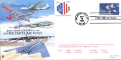 JS(CC)33a 50th Anniversary of USAF - Bombers unsigned cover