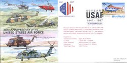 JS(CC)34a 50th Anniversary of USAF - Helicopters unsigned cover