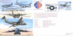 JS(CC)35a 50th Anniversary of USAF - Transport unsigned cover