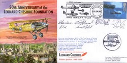 JS(CC)51b Cheshire VC cover signed BBMF Lancaster Crew