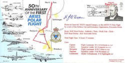 JS(CC)06av RAF Polar ARIES Lancaster cover signed Dean
