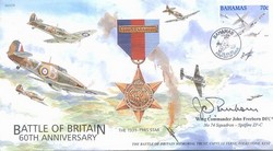 JS(CC)70b 60th Anniversary of the Battle of Britain cover signed Wg Cdr Freeborn DFC