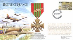 JS(CC)79a Battle of France Fairey Battle unsigned cover