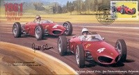 1961a FERRARI 156 (Shark Nose), SPA-FRANCORCHAMPS F1 cover signed GERRY ASHMORE