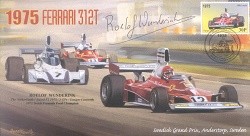 1975d FERRARI 312T, ANDERSTORP, SWEDEN F1 cover signed ROELOF WUNDERINK