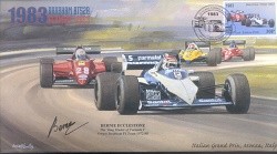 1983d BRABHAM-BMW BT52B MONZA F1 Cover signed BERNIE ECCLESTONE