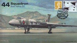 AV600 Avro Vulcan 44 Sqn RAF cover Farewell to Flight 12 Sep 2015 XH558 postmark