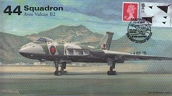 AV600 Avro Vulcan 44 Sqn RAF cover Farewell to Flight 4 Oct 2015 XH558 postmark