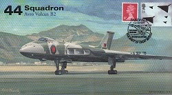 AV600 Avro Vulcan 44 Sqn RAF cover Farewell to Flight 6 Sep 2015 XH558 postmark