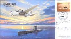JS(CC)67c RAF Wellington / U-boat cover signed Wing Commander George Williams CBE
