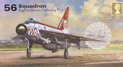 56 Squadron BAC Lightning F1A signed Group Captain David Seward AFC QCVSA