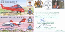 JS(CC)02c The Queen's Flight / No 32 The Royal Squadron signed Station Commanders