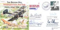 JS(CC)11c Biggin Hill Air Fair June 1996 RAFA Sussexdown signed cover