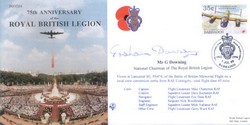JS(CC)14v1 75th Anniversary of the Royal British Legion signed RBL Chairman
