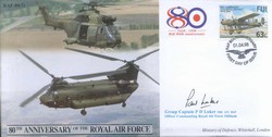 JS(CC)47b RAF 80th Anniversary - Support Helicopters signed OC RAF Odiham