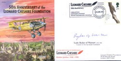JS(CC)51y Cheshire VC cover signed Lady Ryder of Warsaw CMG
