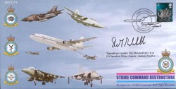JS(CC)71b Strike Command cover signed Sqn Ldr Stu Mitchell DFC