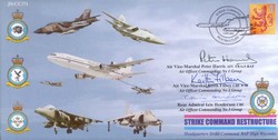 JS(CC)71c Strike Command cover signed 3 senior officers