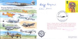 EJAS 8c Trials and Testbed Meteors signed Rolls Royce test pilots