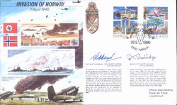 JS50/40/1 Invasion of Norway signed CROSS DFC
