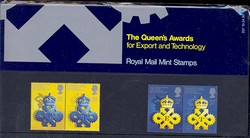 PP207 1990 - 25th Anniversary of Queen`s Awards for Export and Technology Presentation Pack