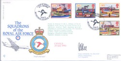 RAF FDC13 1994 Canals RAF FDC signed CO 51 Nimrod Sqn