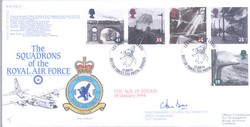 RAF FDC17 1994 Age of Steam RAF FDC signed CO 70 Hercules Sqn