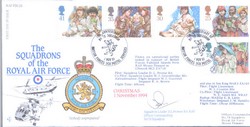 RAF FDC25 1994 Christmas RAF FDC signed CO 78 SEA KING / CHINOOK Sqn