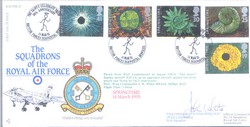 RAF FDC27 1995 Springtime RAF FDC signed CO 16 JAGUAR Sqn