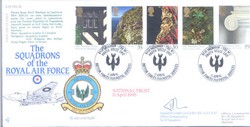 RAF FDC28 1995 National Trust RAF FDC signed CO 39 Canberra Sqn