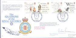 RAF FDC35 1996 Robert Burns RAF FDC signed CO XV Tornado Sqn