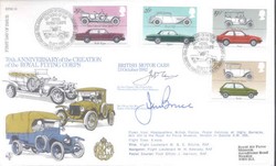 RFDC15 70th Ann RFC 1982 RAF Motor Cars FDC signed