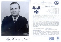 SP(UB)06 Kapitanleutnant Rolf Thomsen KC & Oak Leaves